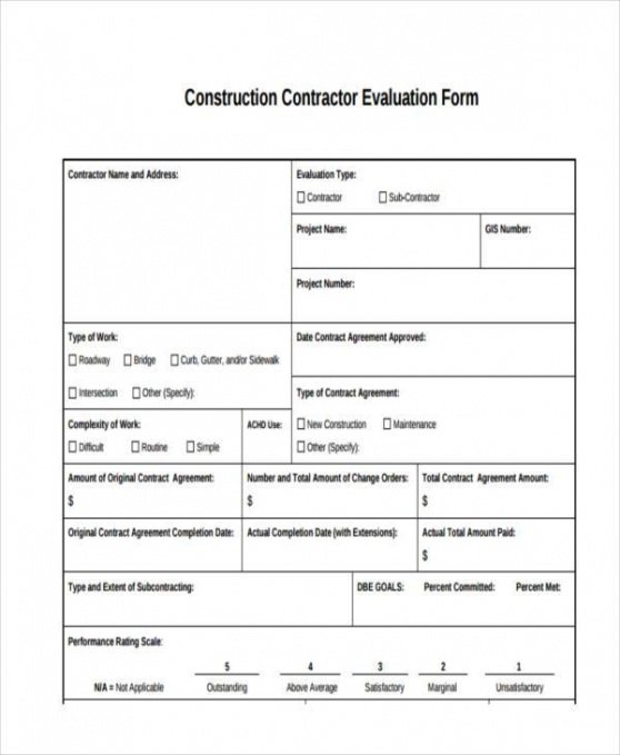 Editable Contract Performance Report Template Doc Sample Steemfriends