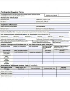 Editable Electrical Work Contract Template  Sample