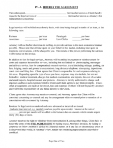 Editable Paralegal Services Contract Template Pdf Example