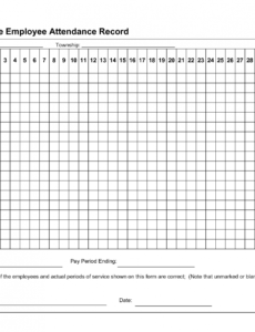 Free Attendance Contract Template Pdf Example