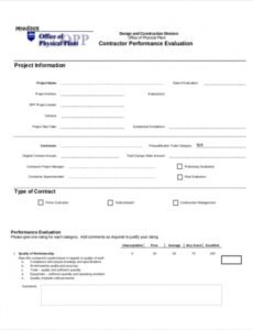 Free Contract Performance Report Template Excel Sample Steemfriends