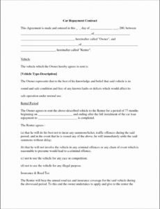 Printable Contract Agreement Template Between Two Parties Word