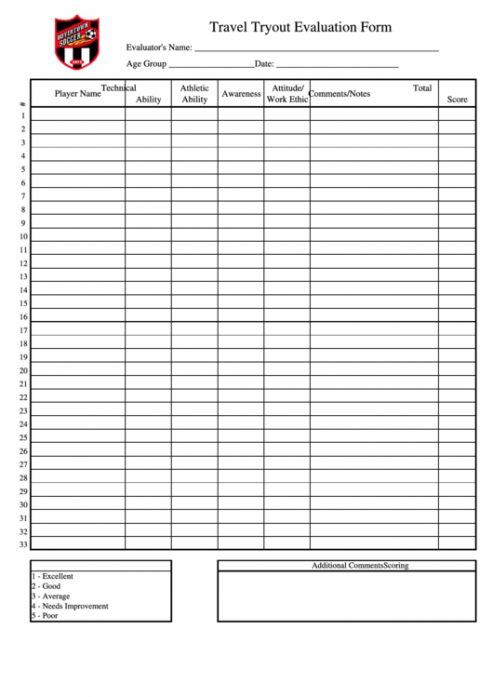Printable Player Contract Template Doc Example