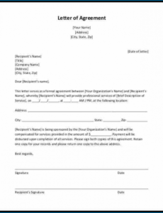 Professional Contract Agreement Template Between Two Parties  Example