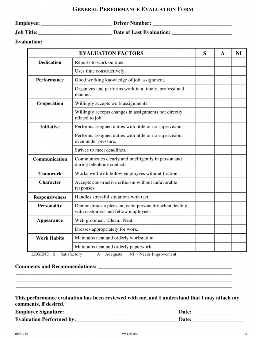 Professional Contract Performance Report Template Doc