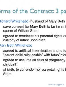 Traditional Surrogacy Contract Template