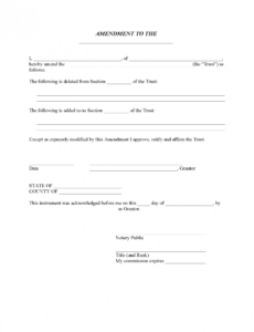 Best Amendment To Sales Contract Template  Sample