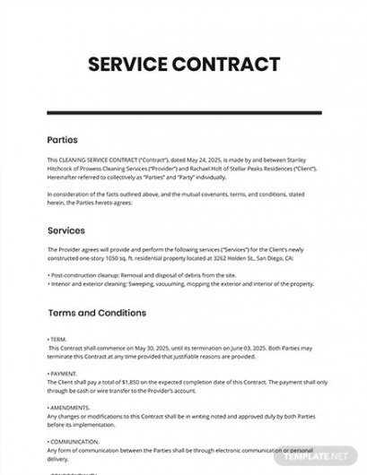 Costum Sports Agent Contract Template Doc