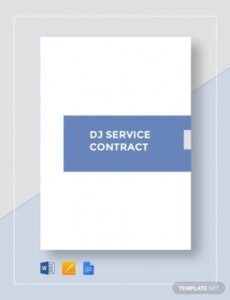 Editable Dj Booking Contract Template Excel