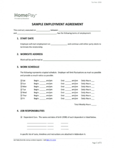 Editable Nanny Share Contract Template Excel