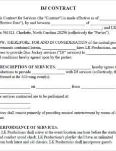 Free Event Booking Contract Template Pdf