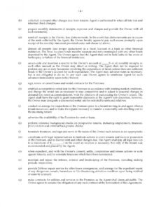 Costum Vacation Rental Property Management Contract Template Word