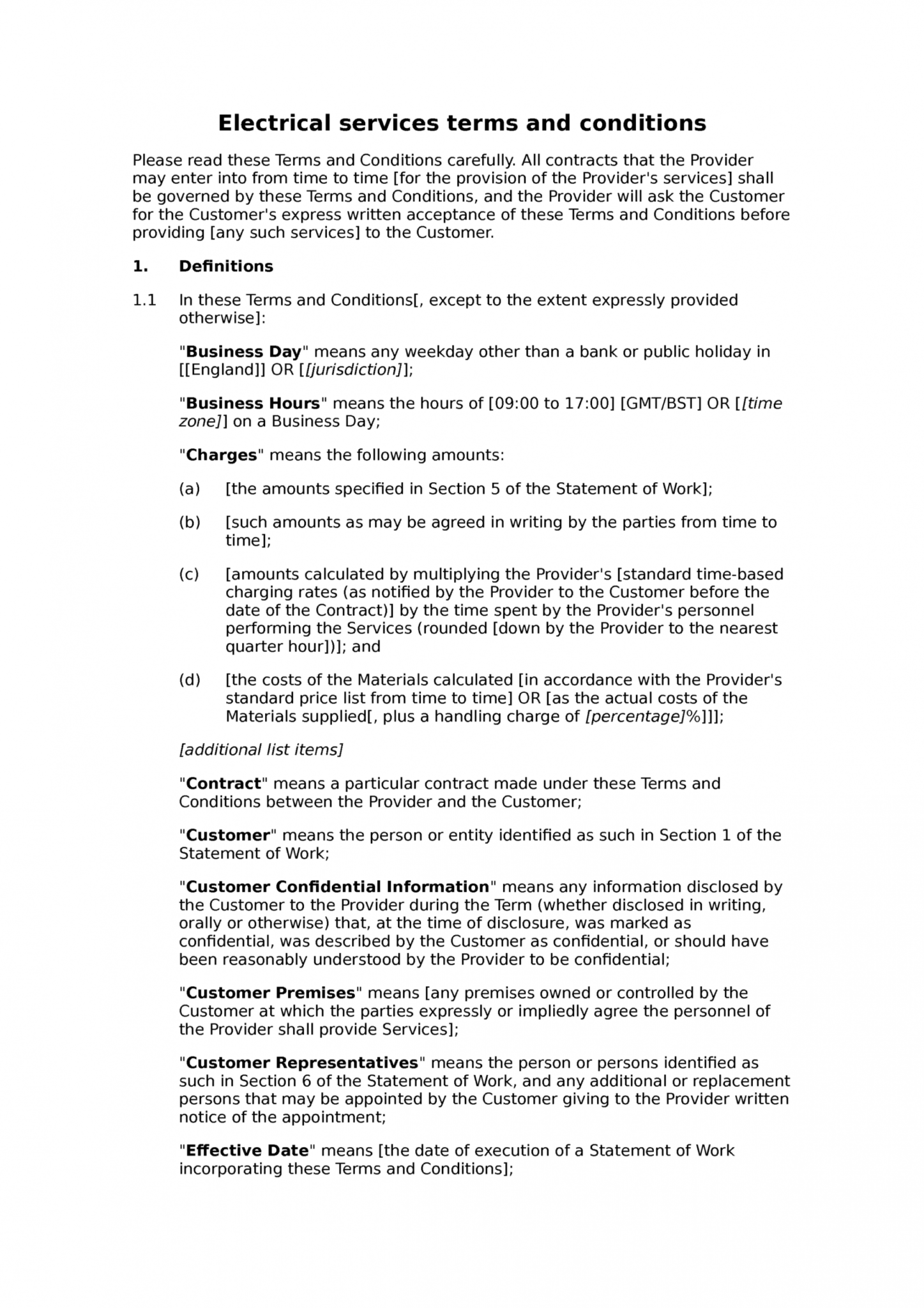 editable-electrical-service-contract-template-pdf-steemfriends