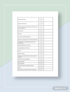 Editable Kitchen Manager Contract Template Excel Sample
