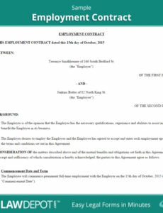 Best Fixed Term Employment Contract Template Doc