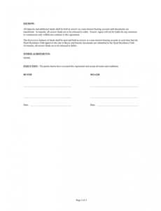 Editable Timeshare Resale Contract Template Pdf Example