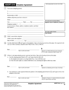 Free Simple Pet Adoption Contract Template Doc