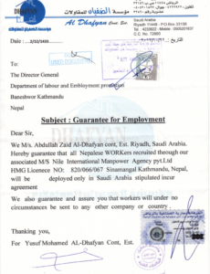 Professional Kuwait Employment Contract Template Word Sample