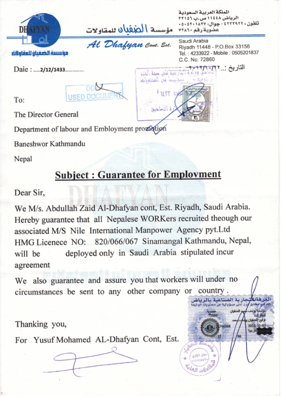 Professional Kuwait Employment Contract Template Word Sample