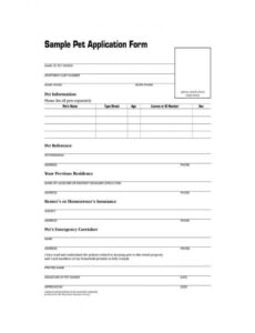 Simple Pet Adoption Contract Template Pdf Example