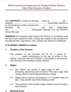 Costum Implementation Contract Template  Sample