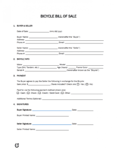 Editable Bike Rental Contract Template Excel Example