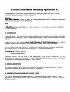 Editable Radio Advertising Contract Template Word