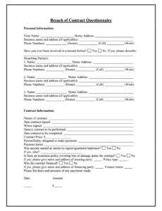 Free Company Cell Phone Contract Template Word