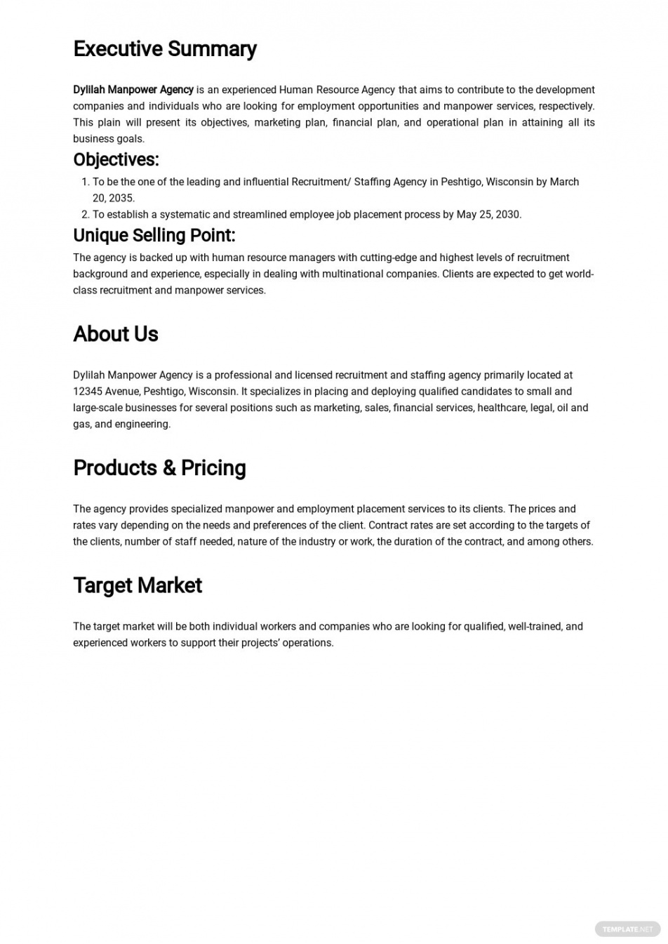 Free Nurse Staffing Agency Contract Template Excel Sample