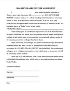 Printable Holding Deposit Contract Template