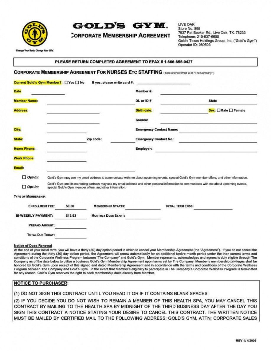 Printable Nutritionist Contract Template  Example