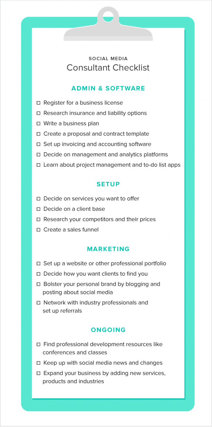 Professional Digital Marketing Social Media Contract Template Excel