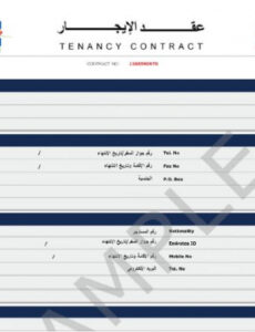 Rera Dubai Tenancy Contract Template Doc