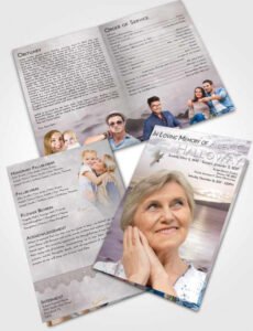 Best Bifold Obituary Template Excel Sample