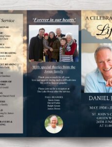 Best Celebration Of Life Obituary Template Pdf