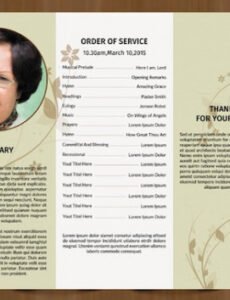 Best Creative Obituary Template Word Example