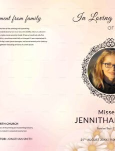 Best Obituary Template For Grandmother Doc Example