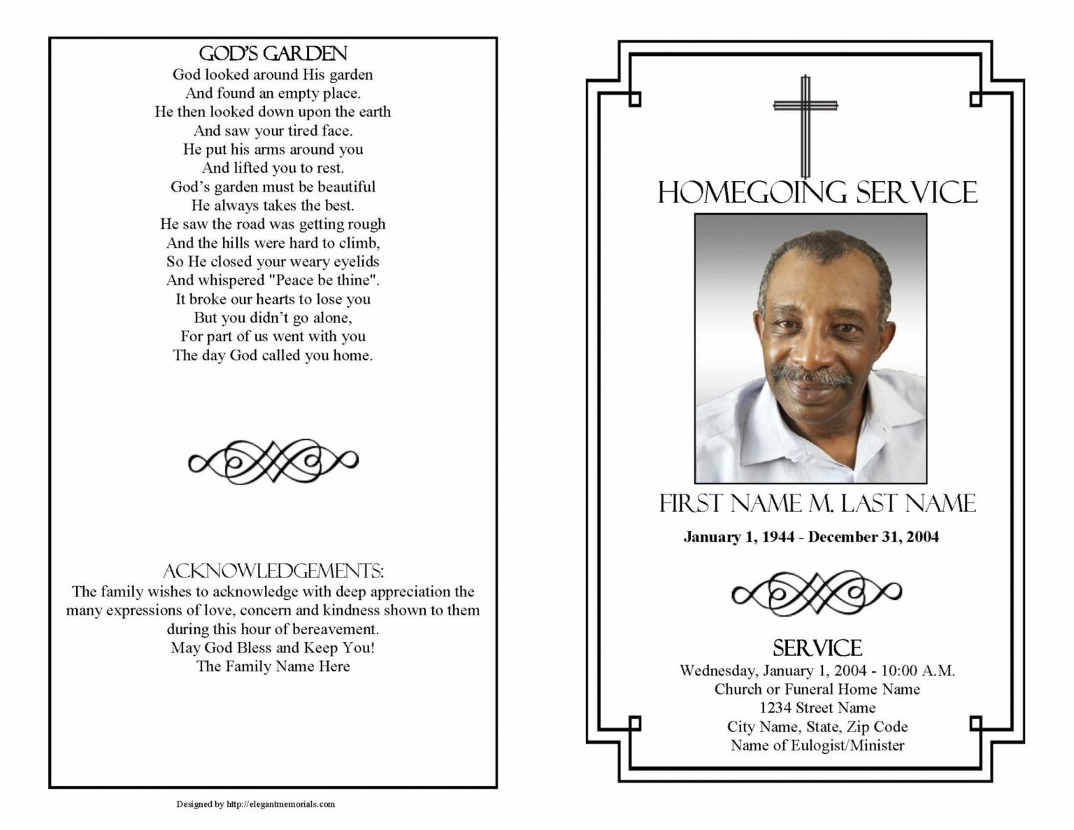 Best Unique Obituary Template Excel Sample Steemfriends