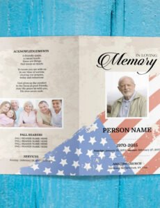 Editable Military Obituary Template Word Sample