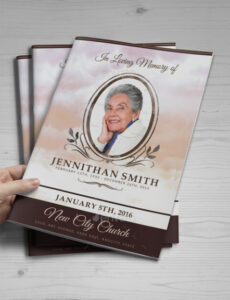 Professional Electronic Obituary Template Word