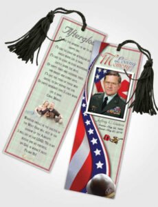 Professional Military Obituary Template Excel