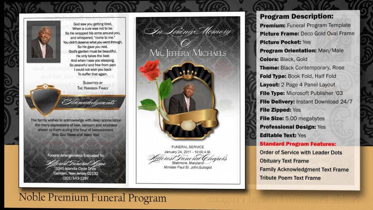Professional Veteran Obituary Template Excel
