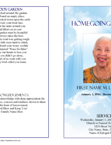 Traditional Obituary Template
