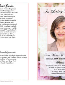 Traditional Obituary Template Doc