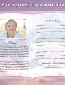 Your Tribute Obituary Template  Sample