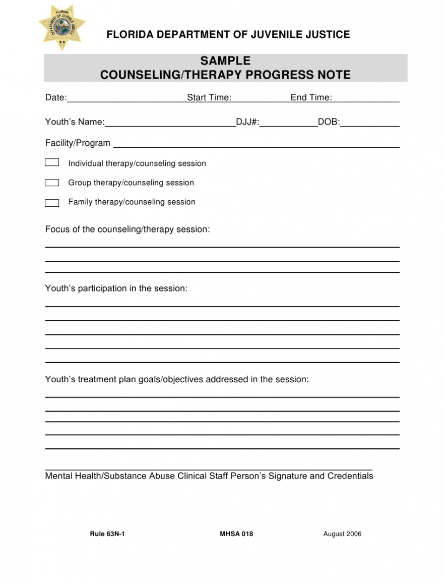 Editable Therapist Excuse Template Word Example