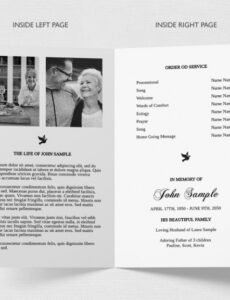 Free Graveside Service Obituary Template Pdf