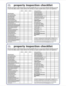 Commercial Property Inspection Template Word Sample