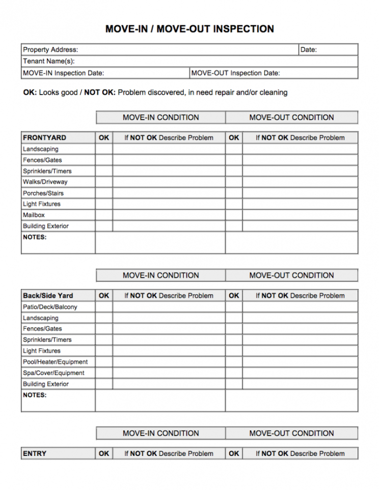 Editable Routine Inspection Letter To Tenant Template Excel Sample