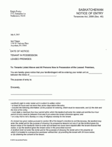 Free Landlord Inspection Letter Template Excel Example